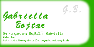gabriella bojtar business card